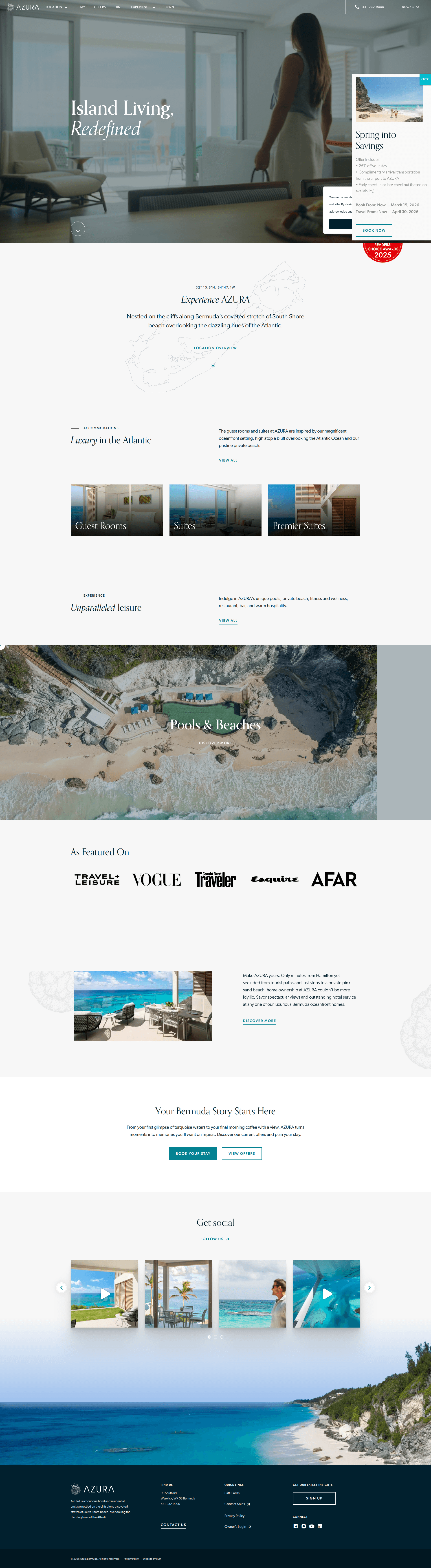 Luxury Hotel Rooms Bermuda | Residential Suites Bermuda website screenshot