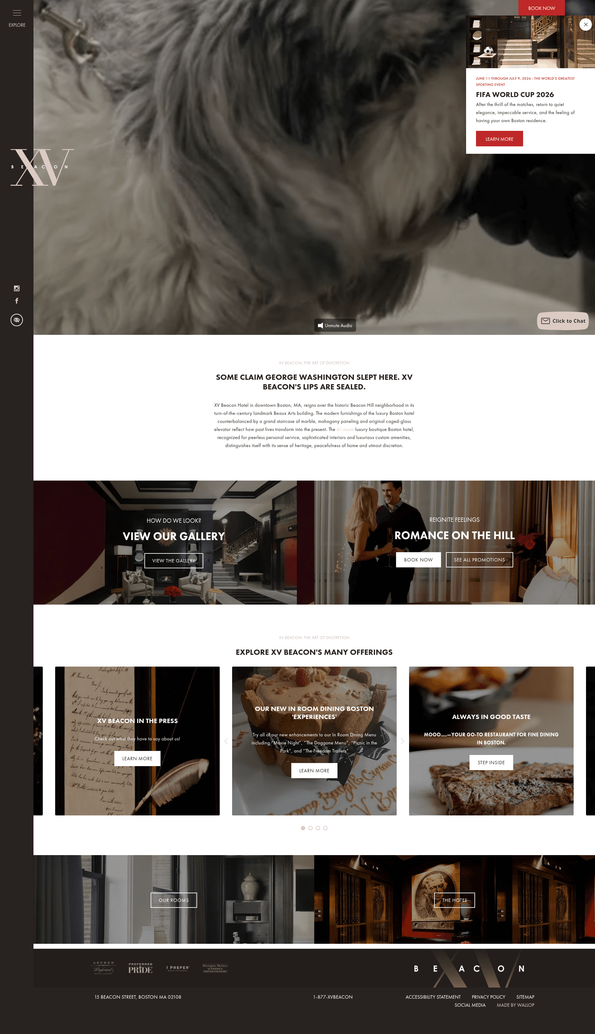 XV Beacon website screenshot